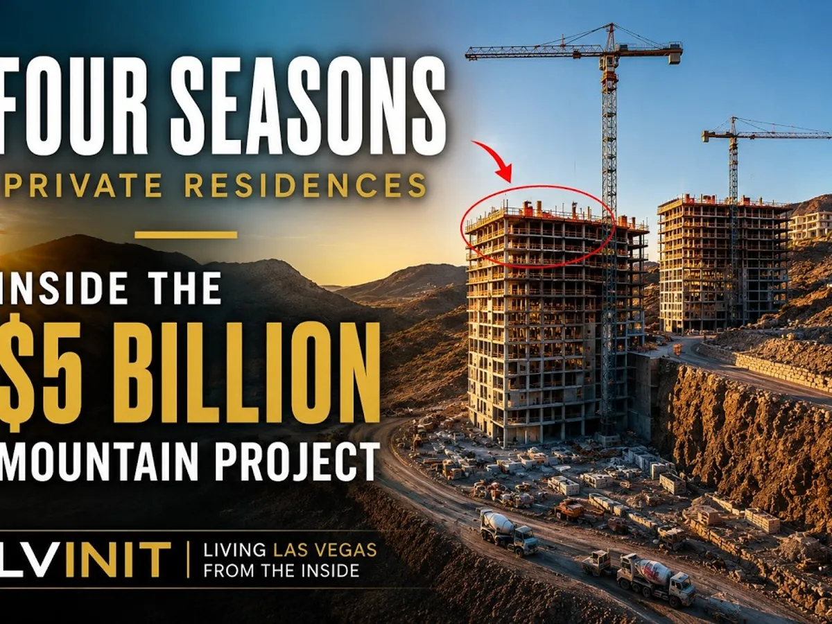 The Four Seasons Private Residences construction site in MacDonald Highlands, Henderson.